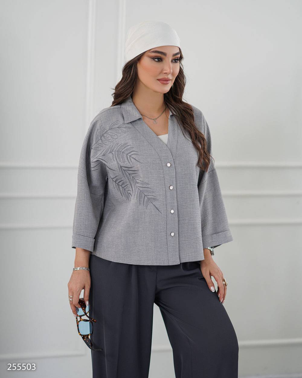 شومیز پریاس کد 2555 شانتون زنانه(ضمانت اصالت) ارسال رایگان - Image 2