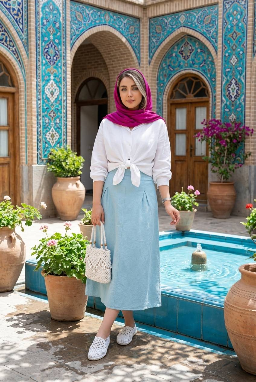 دامن الی سبک خنک زنانه (ضمانت اصالت) ارسال رایگان - Image 4