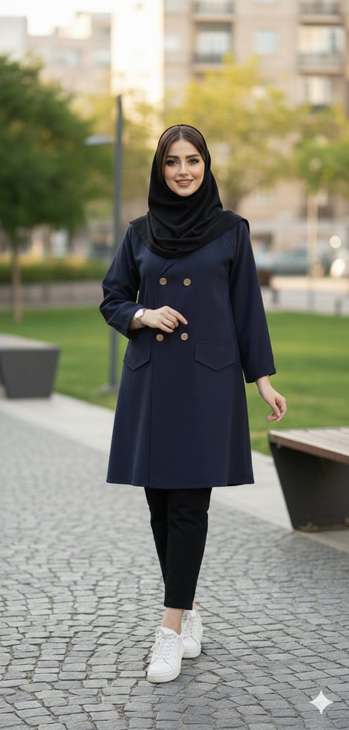 مانتو نیکی اداری دانشجویی زنانه (ضمانت اصالت) ارسال رایگان - Image 2