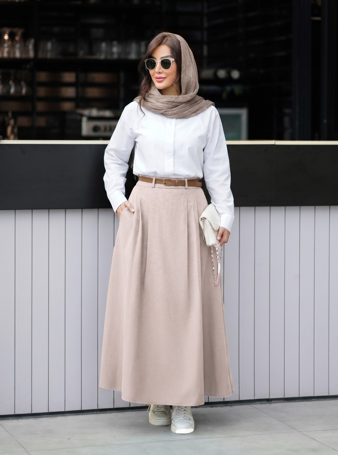 دامن کمربندار زنانه لنینت تابستانه(ضمانت اصالت) ارسال رایگان - Image 11