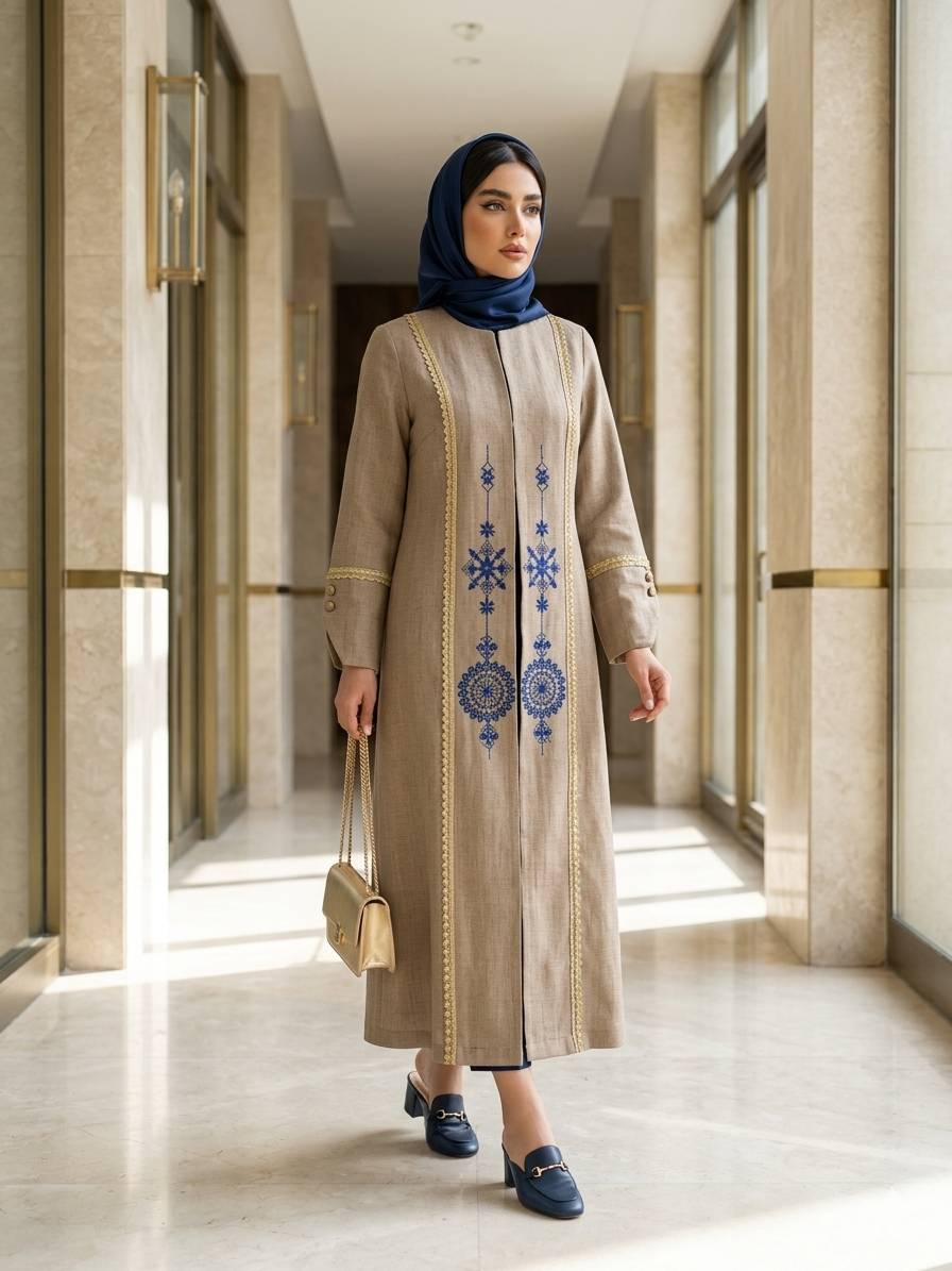 مانتو آوا 2049 زنانه مجلسی (ضمانت اصالت) ارسال رایگان - Image 4