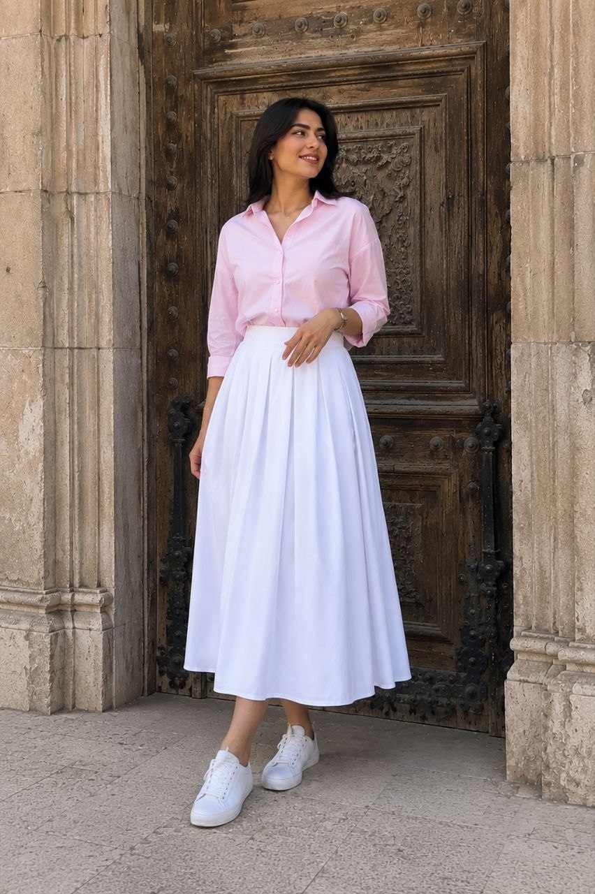 دامن مدل نازلی لینن زنانه (ضمانت اصالت) ارسال رایگان - Image 7