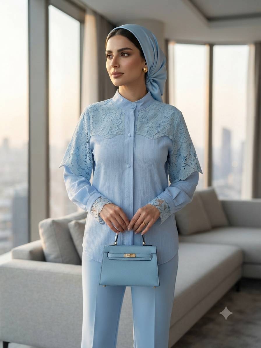 شومیز دلانا کد 1022 زنانه مجلسی (ضمانت اصالت) ارسال رایگان - Image 3