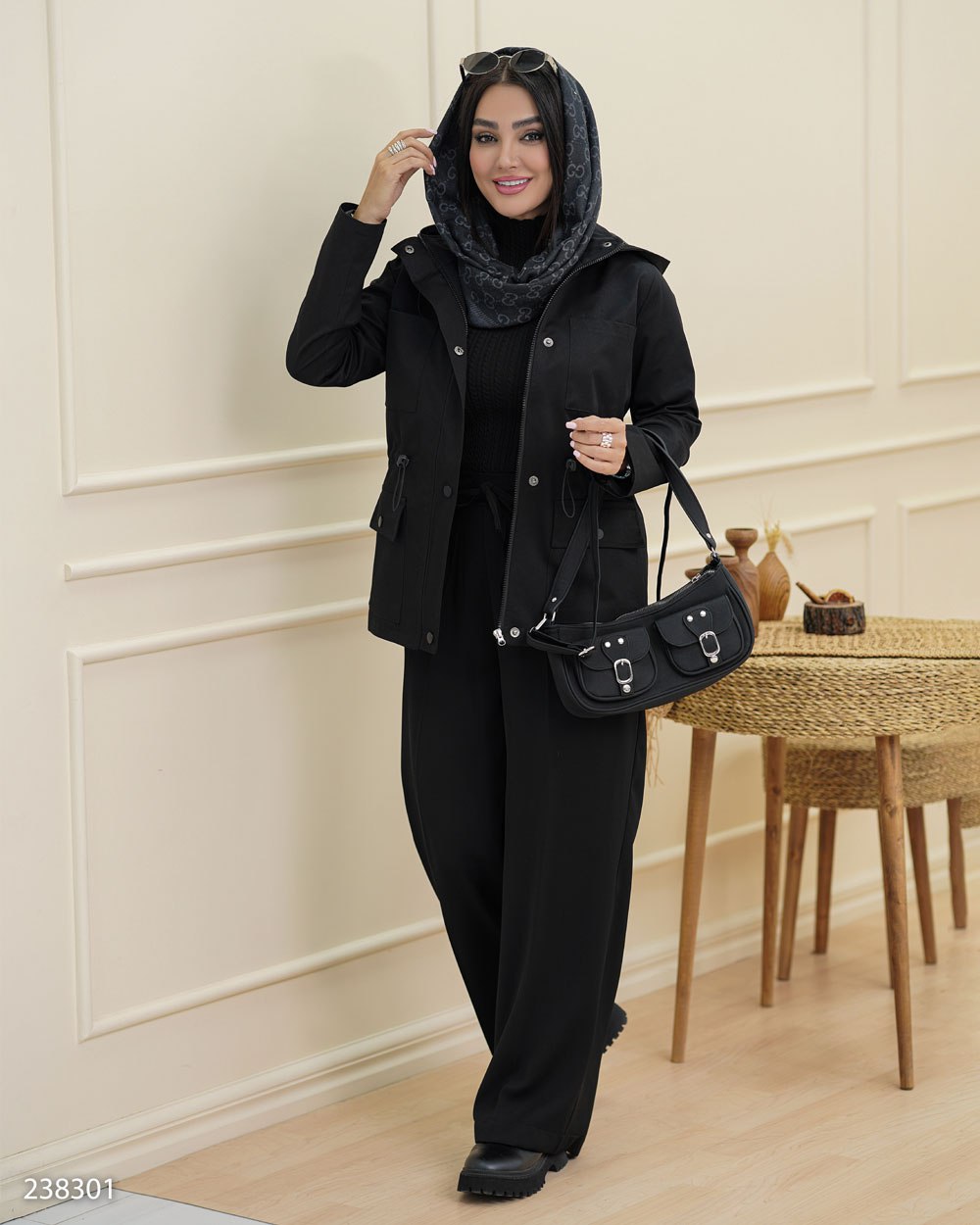بارانی مدل نازشید کد 2383 آستردار زنانه (ضمانت اصالت) ارسال رایگان - Image 7