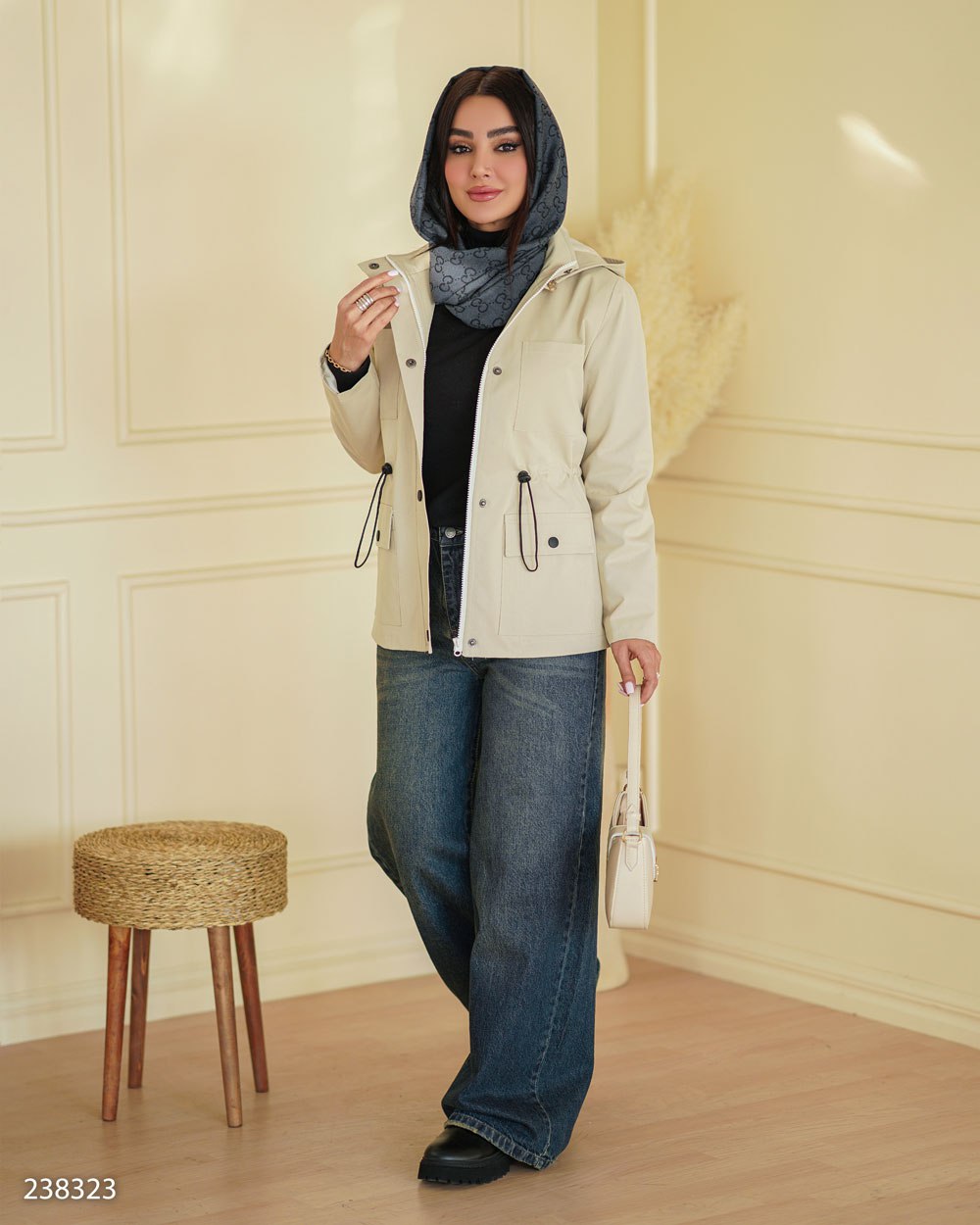 بارانی مدل نازشید کد 2383 آستردار زنانه (ضمانت اصالت) ارسال رایگان - Image 5