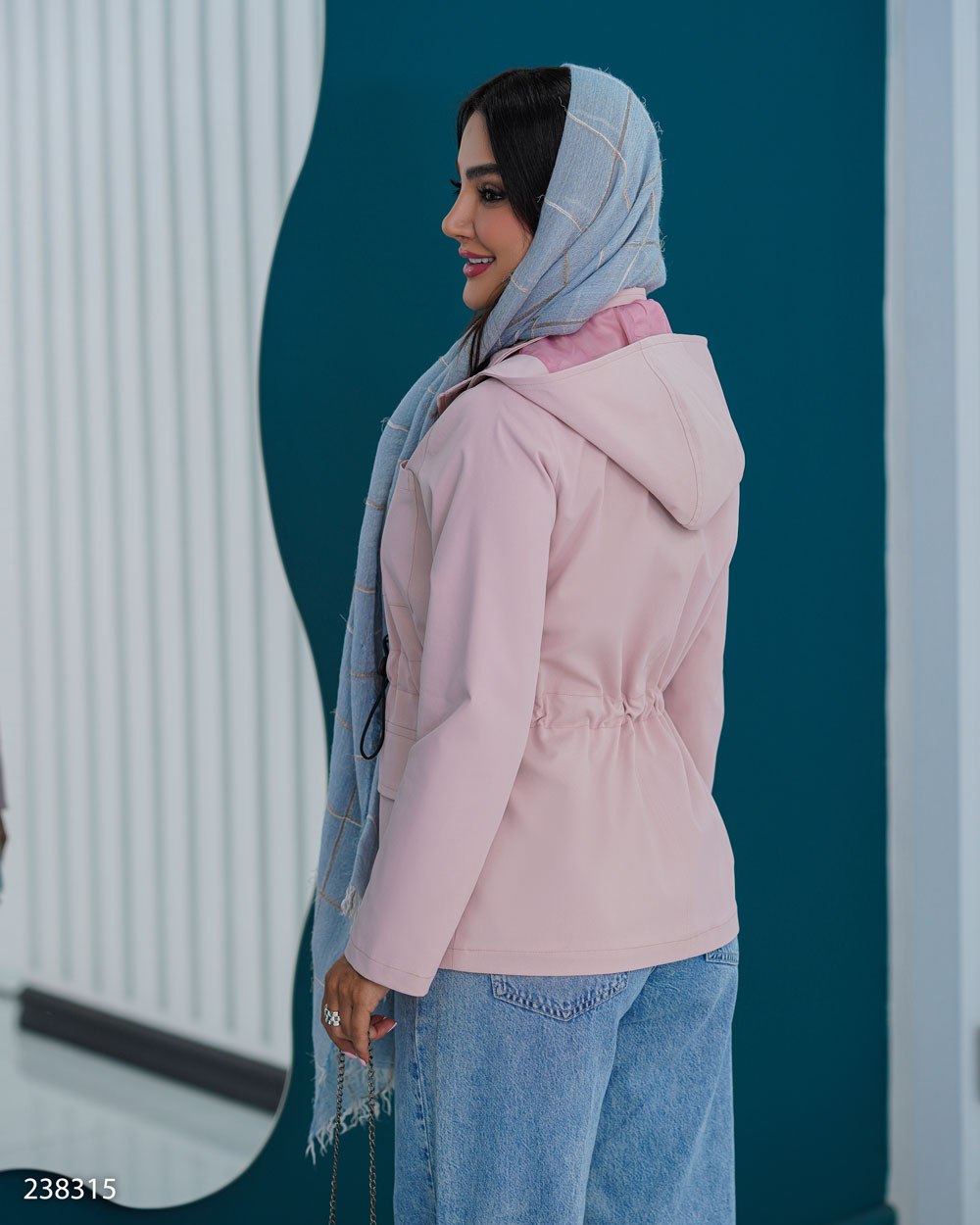 بارانی مدل نازشید کد 2383 آستردار زنانه (ضمانت اصالت) ارسال رایگان - Image 6