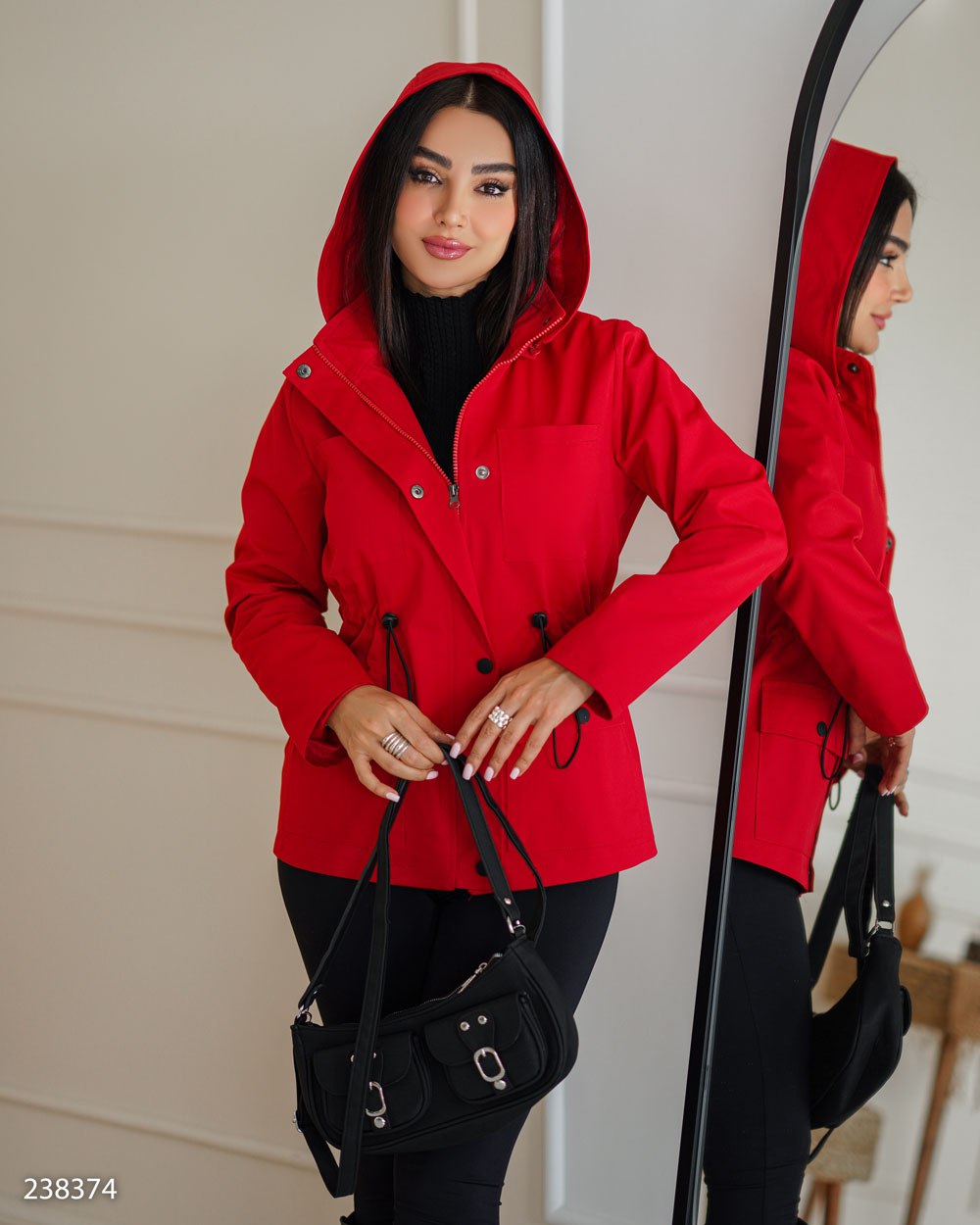 بارانی مدل نازشید کد 2383 آستردار زنانه (ضمانت اصالت) ارسال رایگان - Image 3
