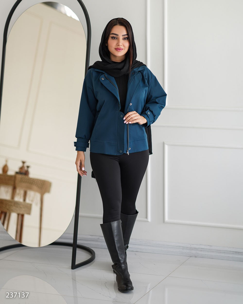 بامبر جکت مدل شانلی کد 2371 زنانه ( ضمانت اصالت ) ارسال رایگان - Image 6