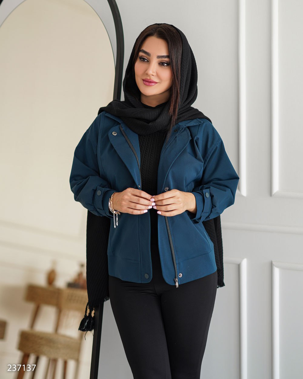 بامبر جکت مدل شانلی کد 2371 زنانه ( ضمانت اصالت ) ارسال رایگان - Image 7
