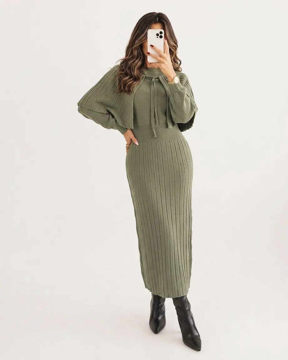 ست شنل دار بافت زنانه (ضمانت اصالت) ارسال رایگان - Image 5