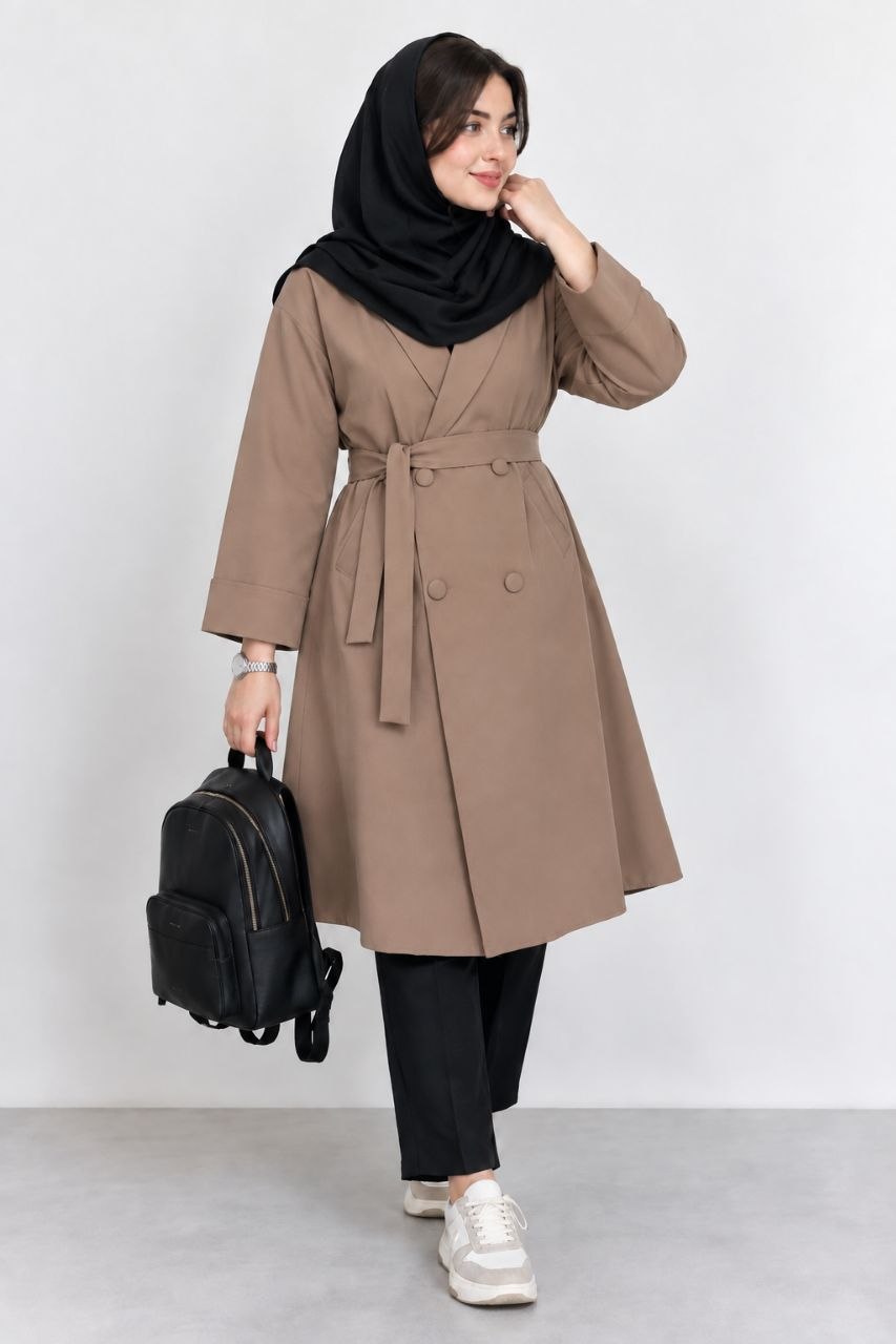 مانتو مدل بابونه اداری دانشجویی زنانه (ضمانت اصالت ) ارسال رایگان - تصویر 3