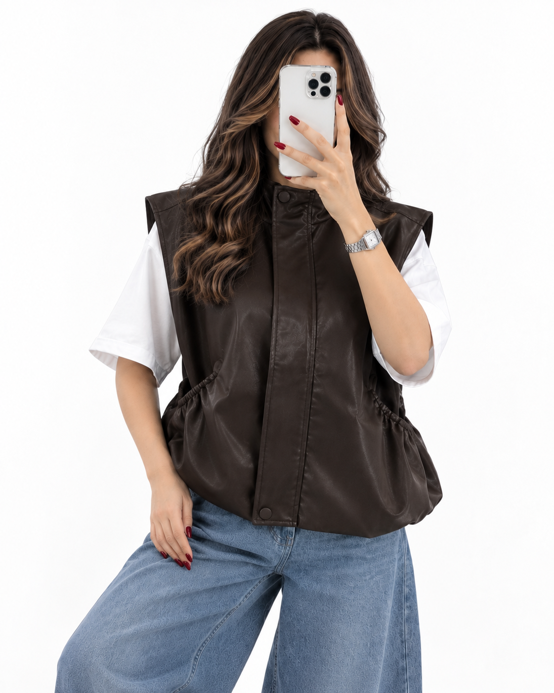 وست چرم آستردار زنانه (ضمانت اصالت) ارسال رایگان - Image 3