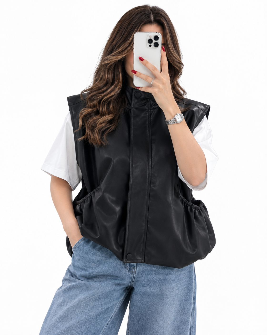 وست چرم آستردار زنانه (ضمانت اصالت) ارسال رایگان - Image 4
