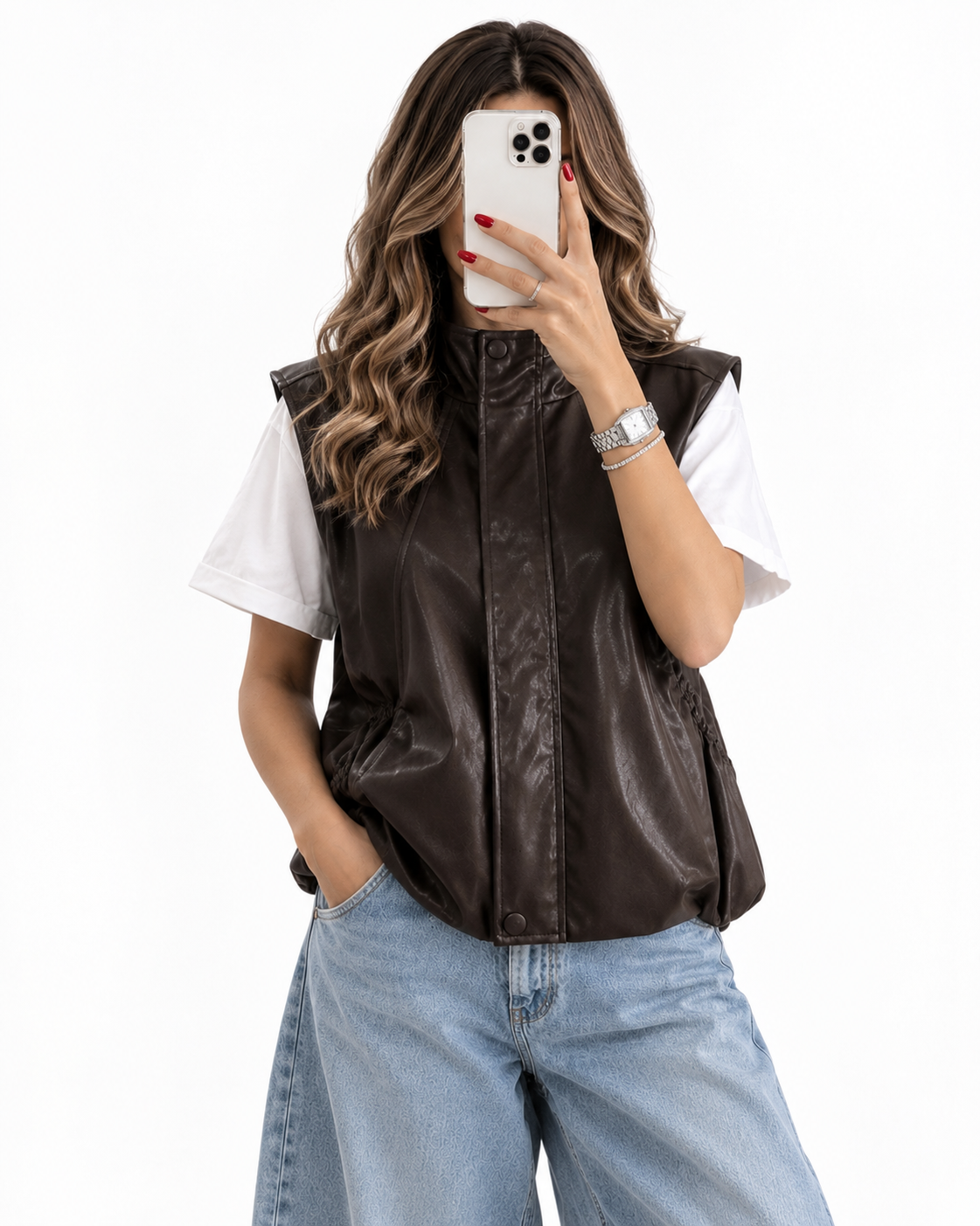 وست چرم آستردار زنانه (ضمانت اصالت) ارسال رایگان - Image 5